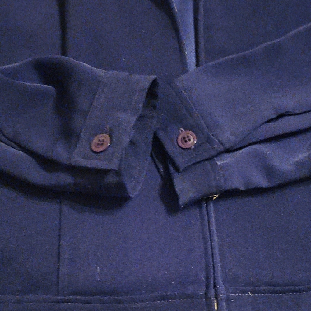 Sag Harbor Petite Navy Blue Lightweight Dress Jacket/Blazer - Picture 5 of 9